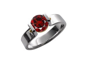 Behold Ring, Sterling Silver w/Gold Accents
