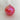 Ornament Rose & Berry w/Gold Iridescent